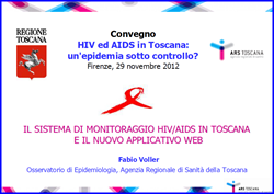 immagine Il sistema di monitoraggio hiv/aids in Toscana e il nuovo applicativo web